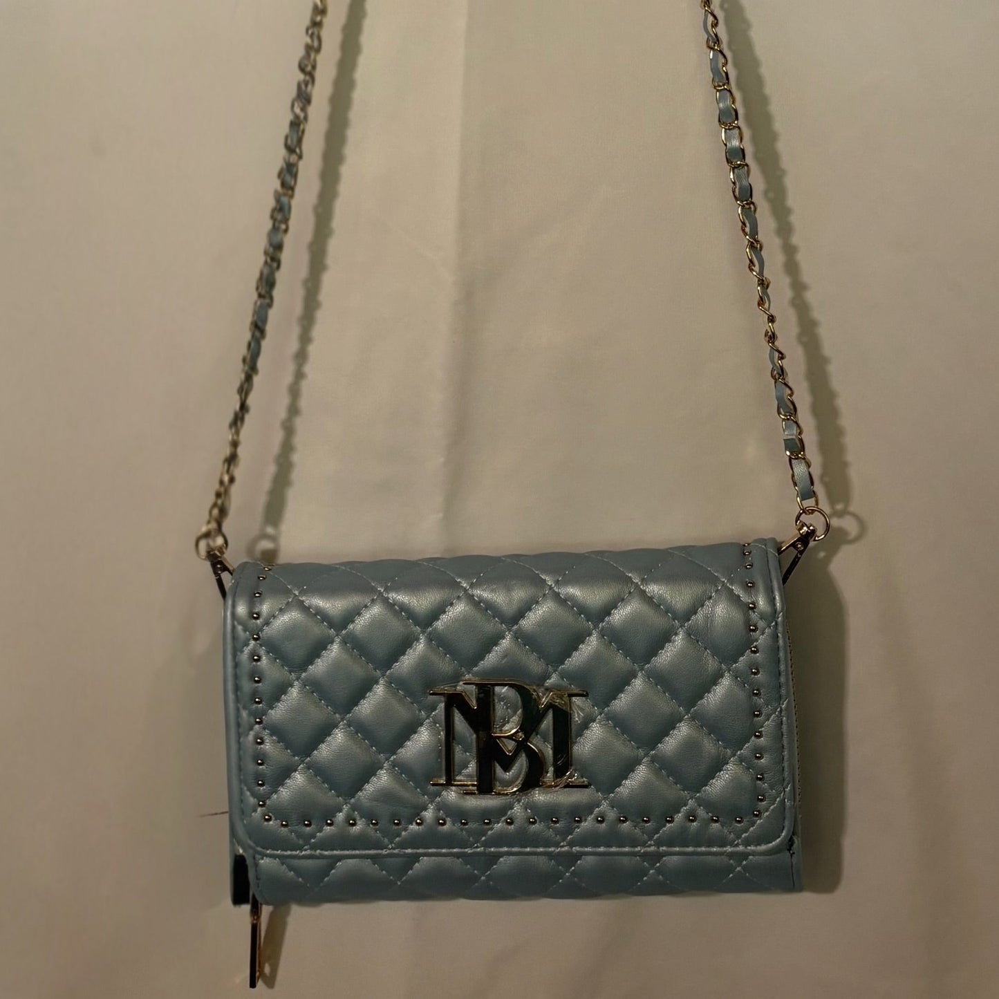 Badgley Mischka: Blue Leather