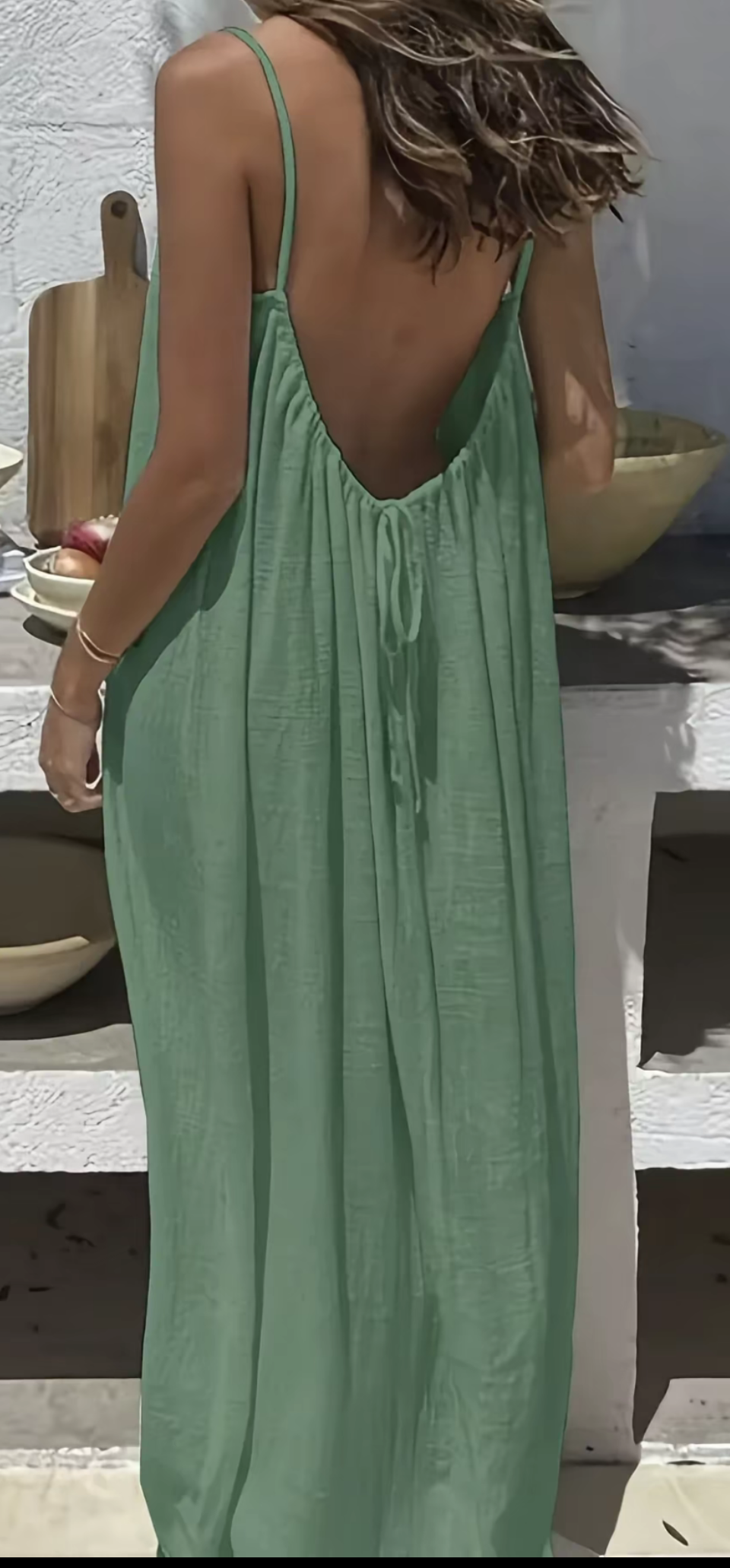 Summer Escape Backless Maxi Dress