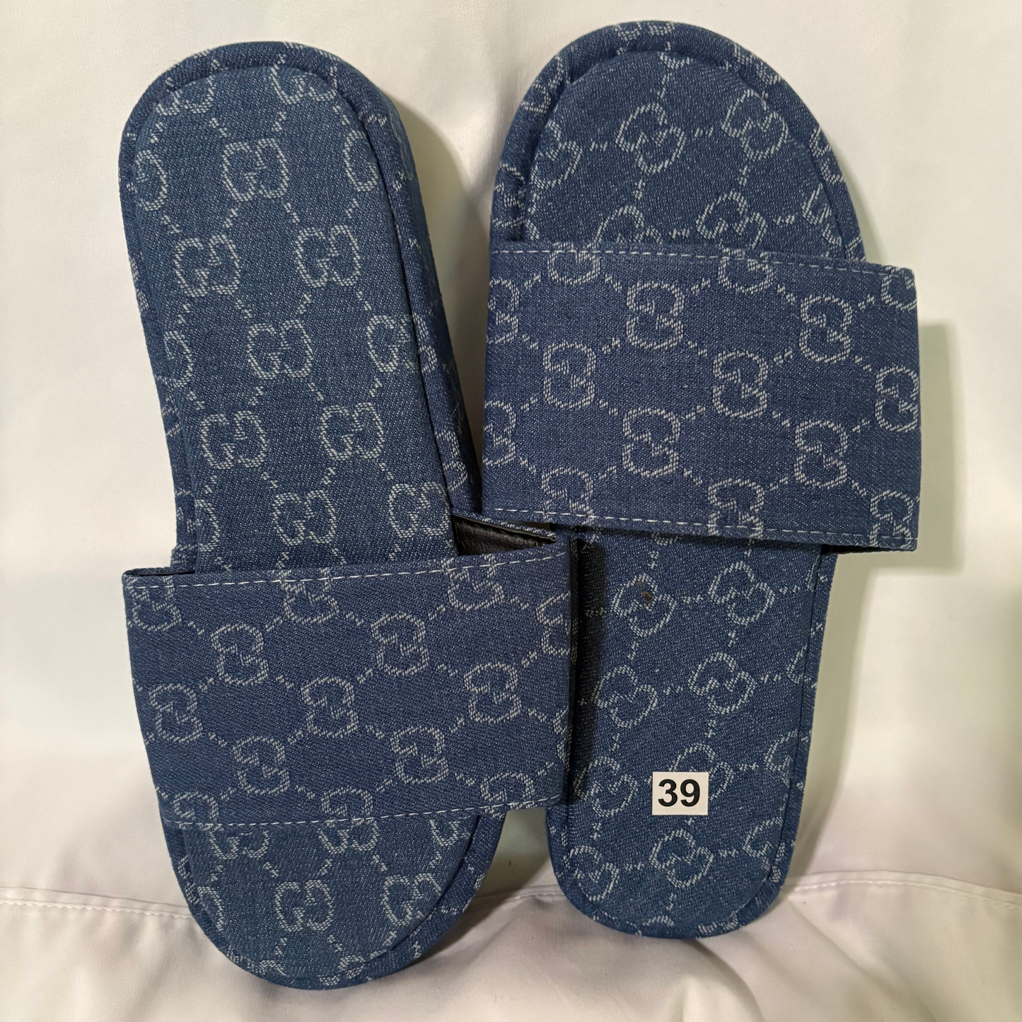 Denim Platform Slides